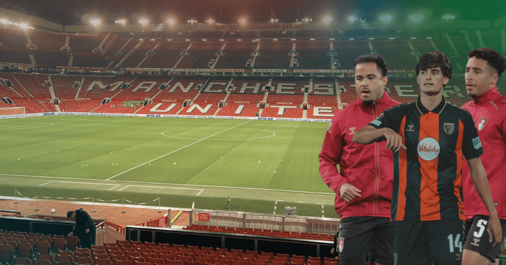 A graphic showing AFC Bournemouth players Justin Kluivert, Antonio Silva, and James Hill