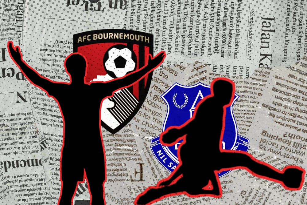 A graphic showing a silhouette of Alex Scott and Djordje Petrovic.