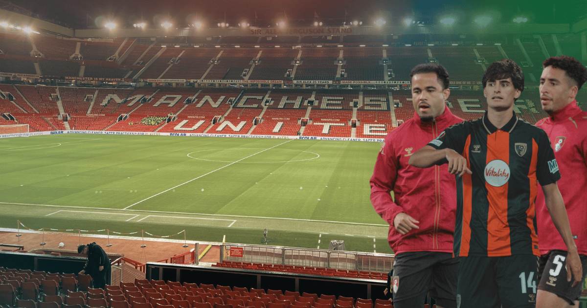 A graphic showing AFC Bournemouth players Justin Kluivert, Antonio Silva, and James Hill