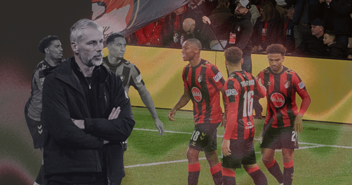 A graphic showcasing Amine Adli and Marco Rose